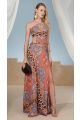 21957 VESTIDO LONGO ESTAMPADO FRENTE ÚNICA P LEGENDAIRE