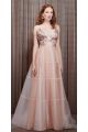 54457 VESTDO LONGO ORGANDY BORDADO P ROSE