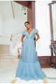 1663	VESTIDO ASTRO LONGO - AZUL BEBE - PP