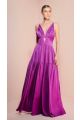 68418	VESTIDO RECORTES LISOS E FRANZIDOS