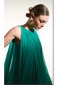 VL1723SP24340	VESTIDO AMPLO BARRADO BABADINHOS VERDE