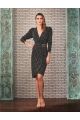 223030 DRESS SHINE GEOMETRICO - GG - PRETO